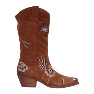 P.A.R.O.S.H. Cowboy Boots, female, Brown, Size: 10 US Texani Spashoe