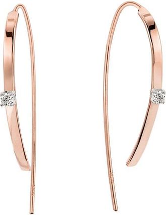 Lana Jewelry 14k Gold Diamond Hook Hoop Earrings in Rose Gold at Nordstrom