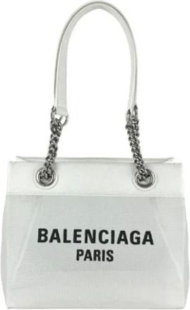 Balenciaga Pre-owned Shoulder Bags, female, White, Size: ONE SIZE Pre-owned Leather balenciaga-bags