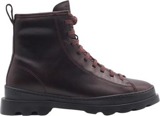 Camper Bruine Brutus Dames Enkellaarzen - Heren - Veterlaarzen - Bruin - 36 EU - Leer - Schoenen