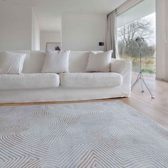 Louis De Poortere Alfombra lavable interior/exterior gris 140x200