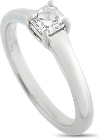 Tiffany & Co. Platinum 0.31ct Lucida Diamond Solitaire Ring TI28-050526