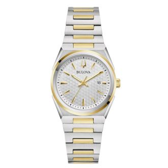 Bulova Classic Quartz White Dial Ladies Watch 98L323