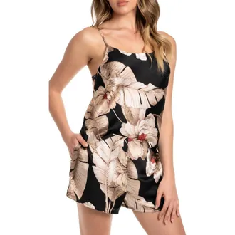 Midnight Bakery Print Short Pajamas in Summer Song/Black at Nordstrom, Size X-Small