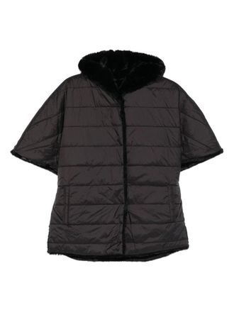 Blumarine Reversible Quilted Cape