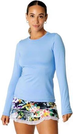 Sofibella UV Colors Womens Long Sleeve Tennis Shirt in Periwinkle at Nordstrom, Size X-Small