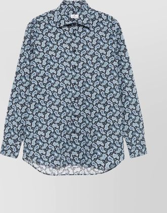 Etro paisley print cotton long-sleeve shirt