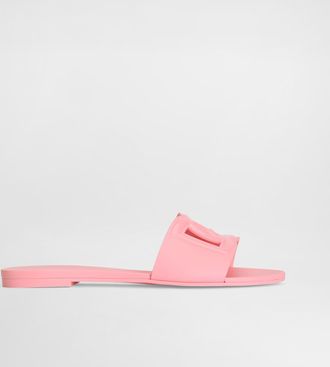 Dolce & Gabbana Beachwear - Woman Slides And Mules Pink Rubber 35