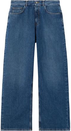 Palm Angels Curved Logo Denim Jeans