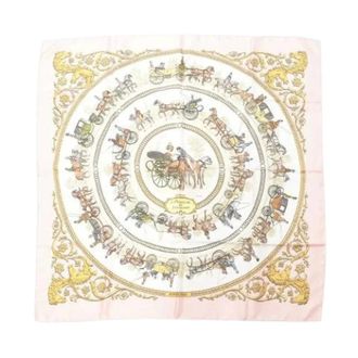 Herm&egrave;s Pre-owned Scarves, female, Multicolor, Size: ONE SIZE Pre-owned Carre 90 Scarf