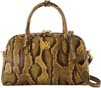 Amiri Python Embossed MA Bowling Bag - Dames - Handtassen - Bruin - ONE Size - Leer - Tassen