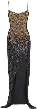 Balmain Langes Kleid mit Stickerei