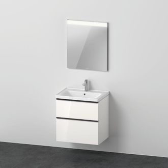 Duravit Juego De Muebles D-neo, Lavabo Con Mueble De Pared Y Espejo Led