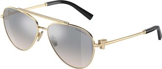 Tiffany & Co. TF3101B 61791U Womens Sunglasses Gold Size 59