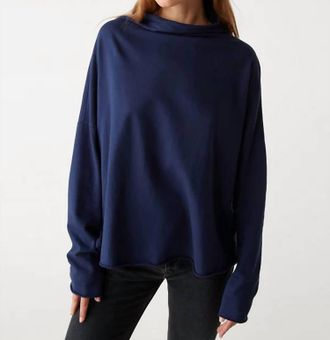 Michael Stars Laurel Mock Neck Top In Nocturnal