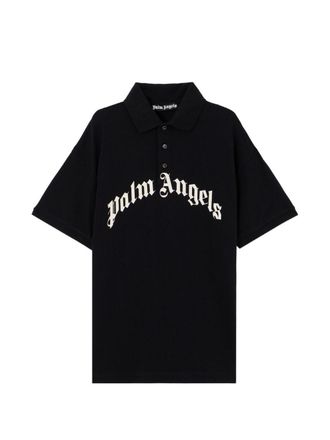 Palm Angels Polo in cotone con logo Palm Angels