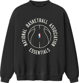 Fear of God x NBA x Barkley Hendricks 90s Crewneck Faded Black 192BH266801F