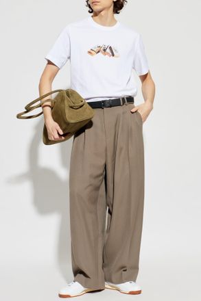 Paul Smith T-shirt With Colorful Print, Mens, White