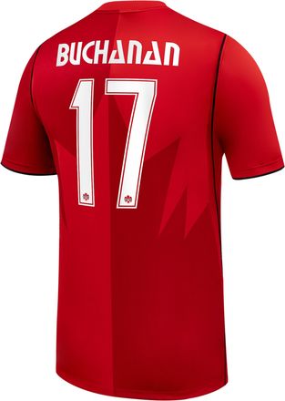 Nike Tajon Buchanan Canada Soccer 2026 Stadium Home Nike Mens Dri-FIT Soccer Jersey in Red | NN203945124-CAN