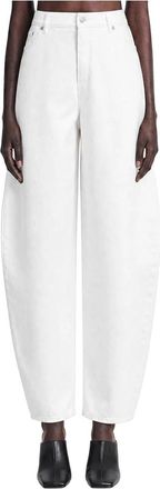 Alaia Rodeo Denim Broek - Dames - Loose Fit Jeans - Wit - W28 - Denim - Jeans
