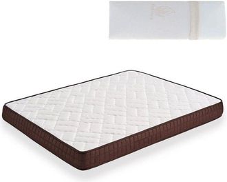 HOGAR 24 Hogar24 - Zr27- Colch&oacute;n Viscosoft 80x180 Cm + Almohada Viscoel&aacute;stica 100%, N&uacute;cleo Alta Densidad Transpirable, Con Tejido 3d Y Aloe Vera
