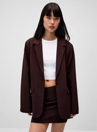 Twik Womens Oversized shoulder-pad jacket