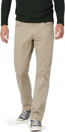 Mavi Matt Relaxed Straight Leg Twill Pants in Bamboo Twill at Nordstrom, Size 38 X 32