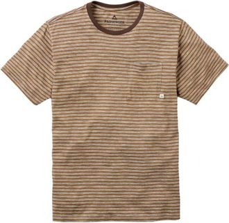 Passenger Sunscape Stripe Pocket T-Shirt T-Shirt f&uuml;r Herren | beige