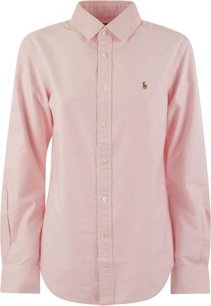 Polo Ralph Lauren Logo Detail Round Hem Plain Shirt