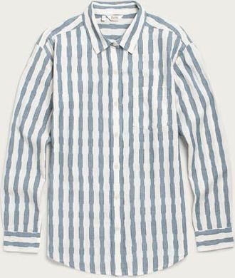 Bridge & Burn Haley Shirt in Beach Stripe at Nordstrom, Size Xx-Large