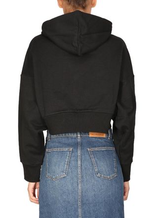Stella McCartney Tiger-Motif Hooded Sweatshirt - Black