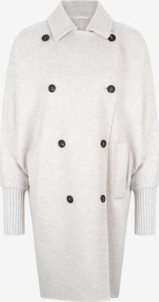 Brunello Cucinelli Oversize-Kaschmirmantel mit Strickb&uuml;ndchen Cozy