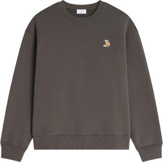 Maison Kitsun&eacute; Grey Crew Neck Sweatshirt