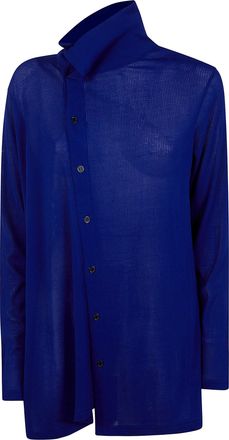 Yohji Yamamoto Asymmetric Cardigan With Collar