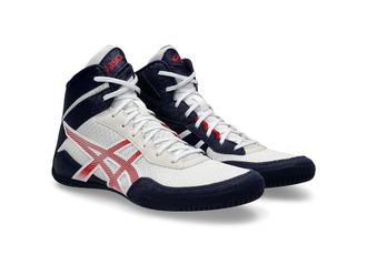 Asics Mens Matcontrol 3 Wrestling Shoe Mens Shoes White/Classic Red : 12 D - Medium, Rubber