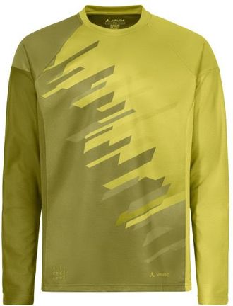 Vaude Moab L/S T-Shirt VI Velotrikot f&uuml;r Herren | oliv/gelb