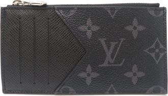 Louis Vuitton Black Monogram Eclipse Coin Purse/Coin Case (Pre-Owned)