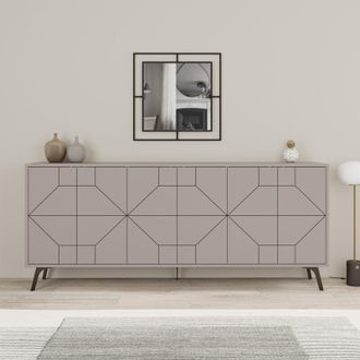Decortie Dune Console Sideboard Display Unit 183 Mocha Grey