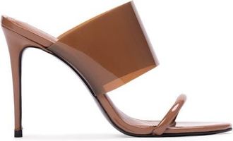 Black Suede Studio Nebula 100 Mule in Mousse Patent Leather at Nordstrom, Size 38