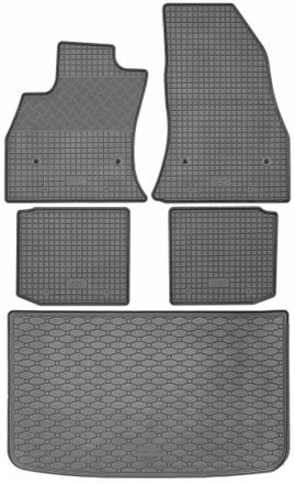 OEM Juego De Alfombrillas De Goma Para Fiat 500l Hatchback A Partir De 2012 + Alfombrilla Para El Maletero