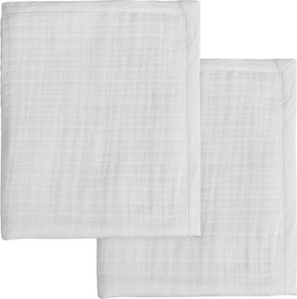 Melange Home Set of 2 Cloud Cotton Gauze Shams in White at Nordstrom Rack, Size Euro
