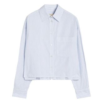 Max Mara Dames, Blouses & Shirts, Blauw, Maat: 2XL Katoen