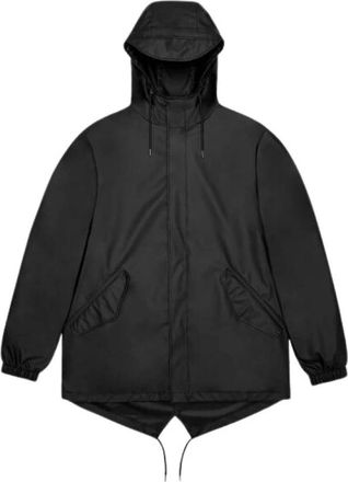 Rains Fishtail Jacket 18010 - Heren - Regenjassen - Zwart - S - Jassen