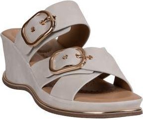 Good Choice Shoes Olana Platform Wedge Slide Sandal in White at Nordstrom Rack, Size 9.5