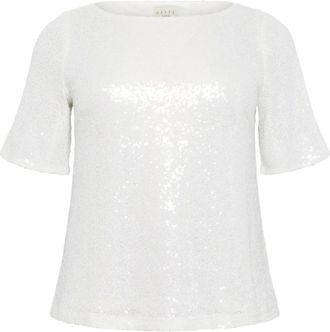 Kaffe Curve Overhemden, Dames, Wit, XL, Blouses