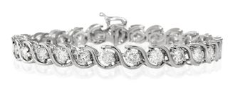 The Diamond Store Diamond Tennis Bracelet 7.00ct 18K White Gold