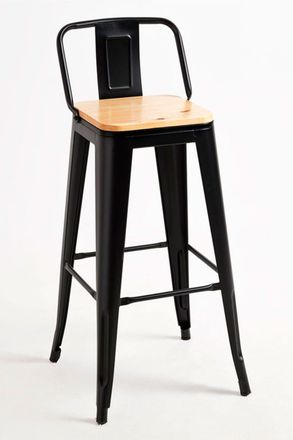 Regalos Miguel Pack 2 Taburetes color negro en acero reforzado