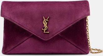 Saint Laurent Cassandre Small suede crossbody bag
