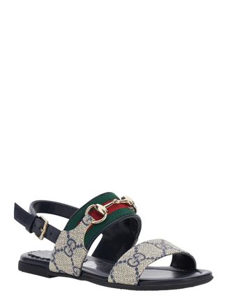 Gucci Boys Sandals, Plastic Upper, Blue Polyurethane