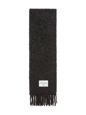 Acne Studios fringed scarf - Black